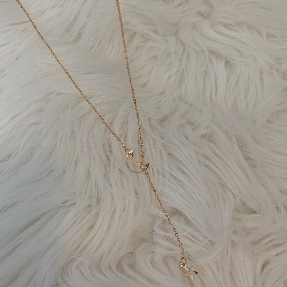 Moon & star necklace